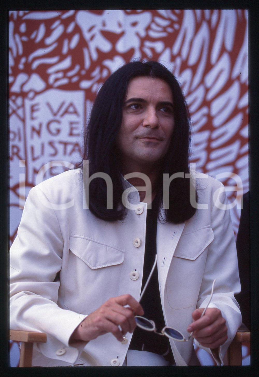 35mm vintage slide* 1994 Festival Cinema Venezia Renato ZERO ritratto (14)