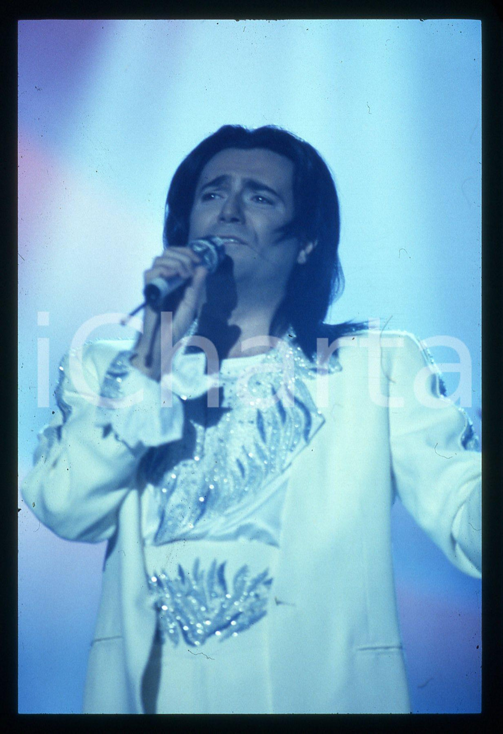 35mm vintage slide* 1989 Saint Vincent Renato ZERO canta "Il grande mare" (16)