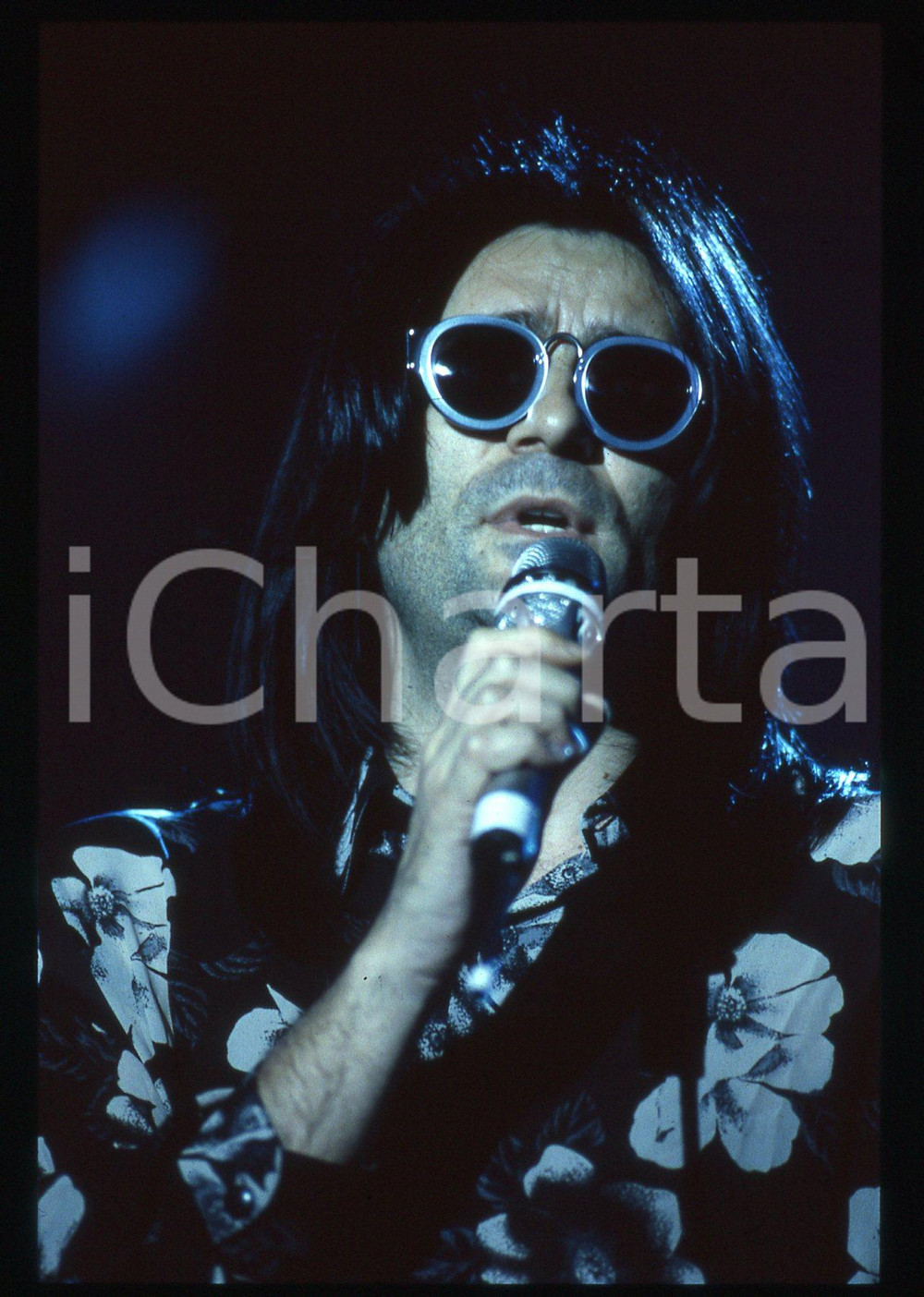35mm vintage slide* 1990ca Renato ZERO durante un'esibizione (3)
