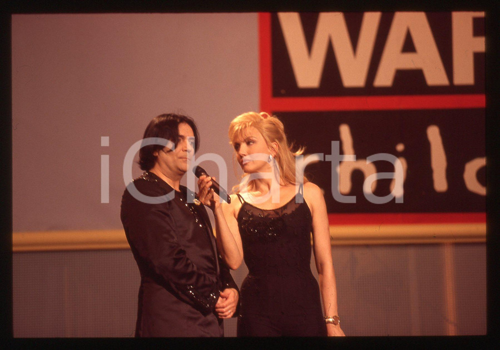 35mm vintage slide* 1999 Pavarotti & Friends Renato ZERO e Milly CARLUCCI (2)