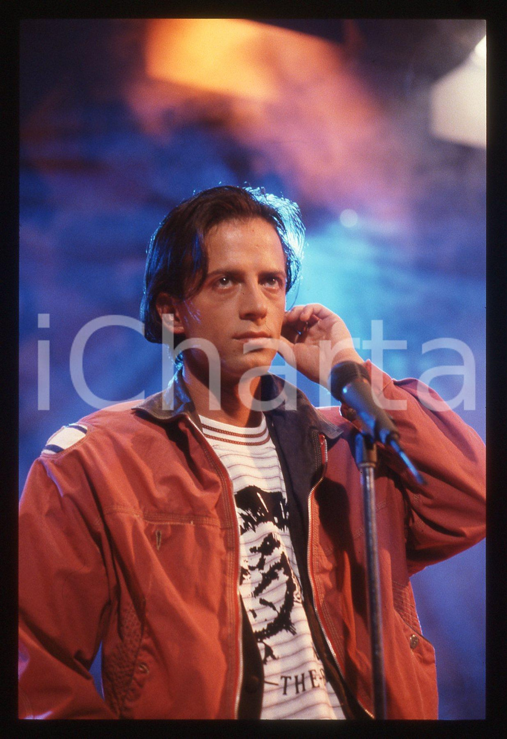 35mm vintage slide* 1990ca RAF  durante un concerto