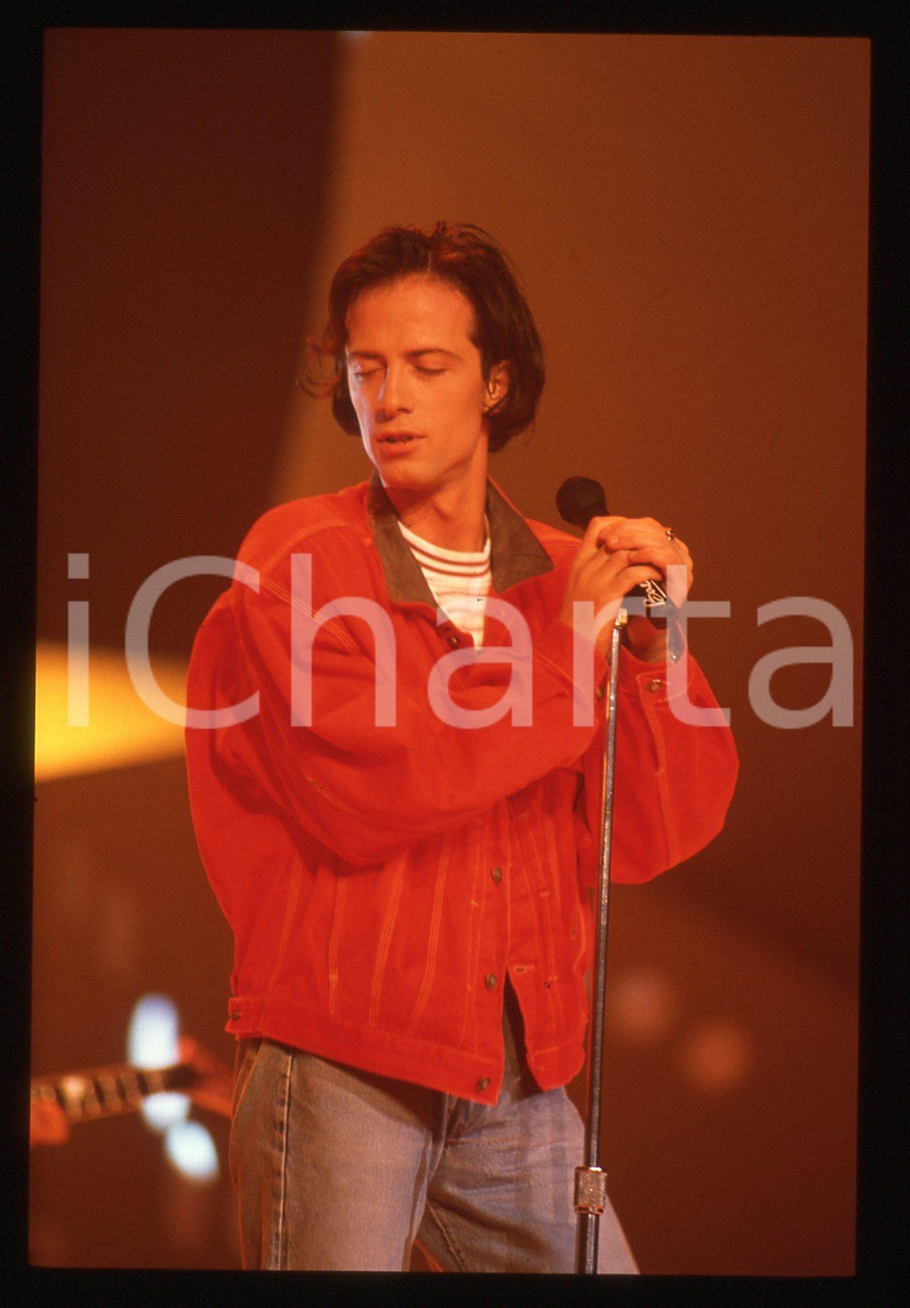 Fotografia d'epoca originale 35mm vintage slide* 1990ca RAF  durante un concerto (2) 1