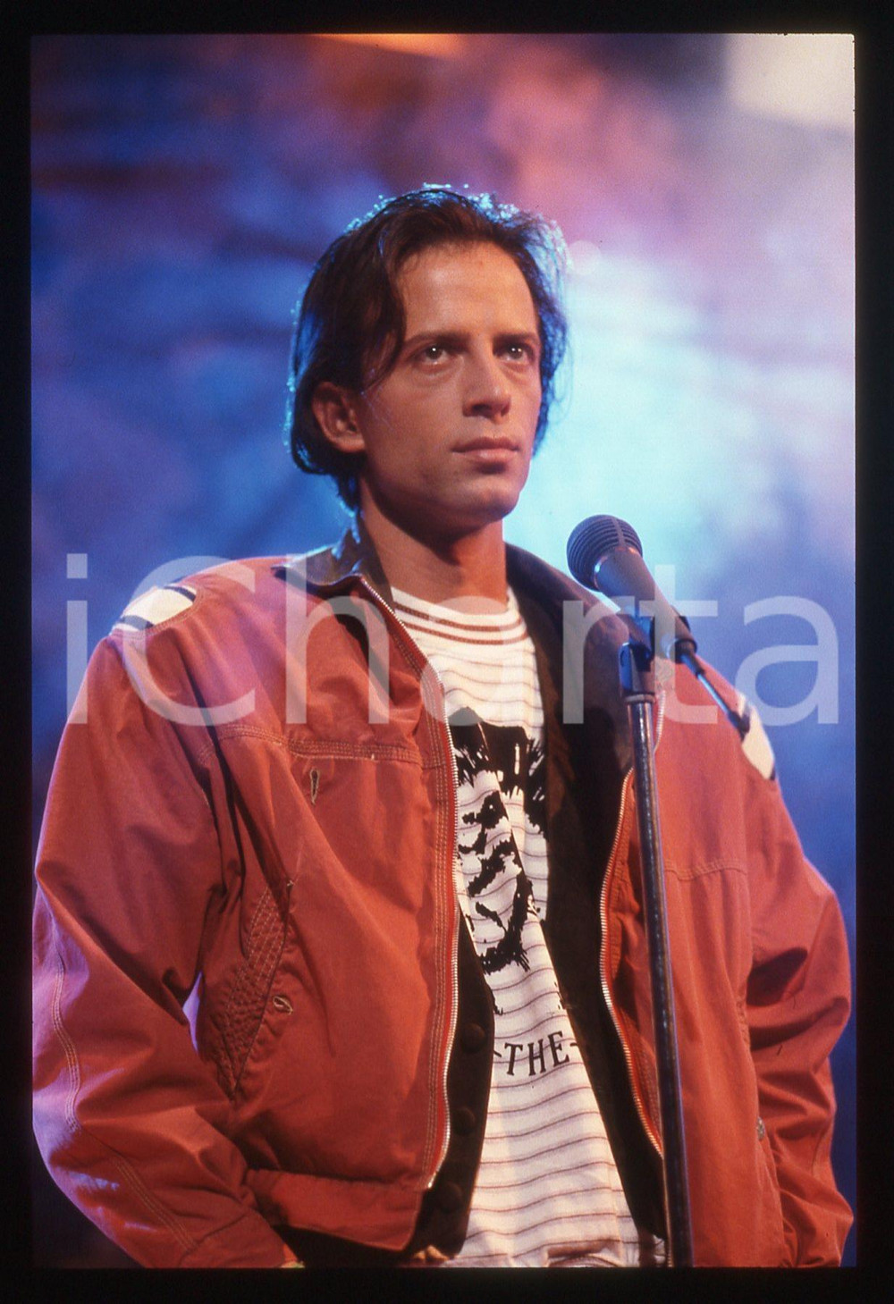 35mm vintage slide* 1990ca RAF  durante un concerto (9)