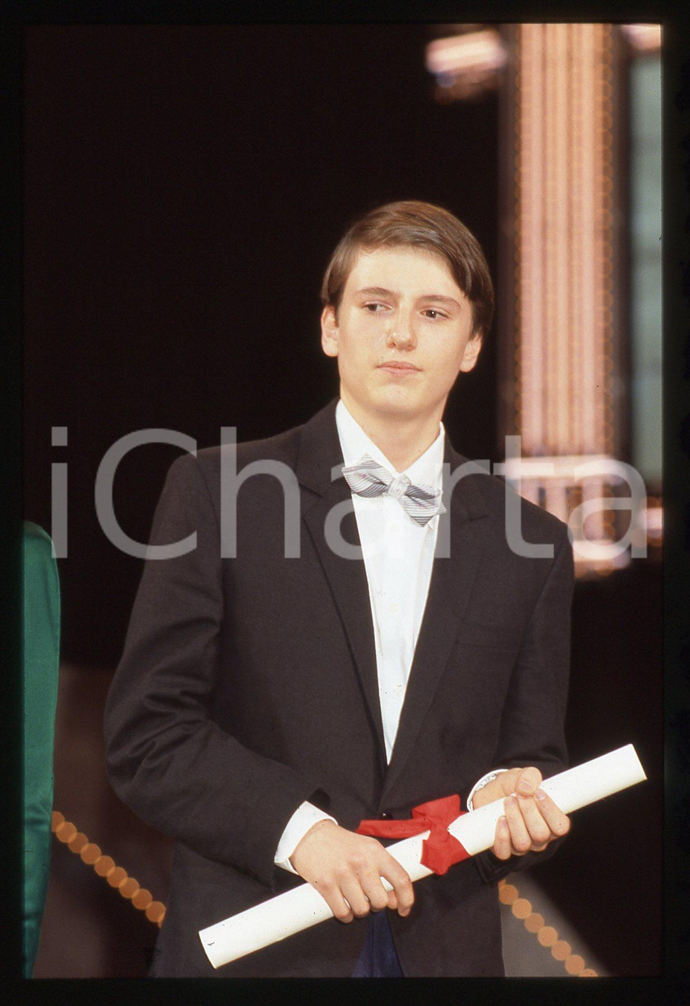 Fotografia d epoca originale 35mm vintage slide 1986 Festival Cannes Arsenij TARKOVSKIJ figlio del regista 1