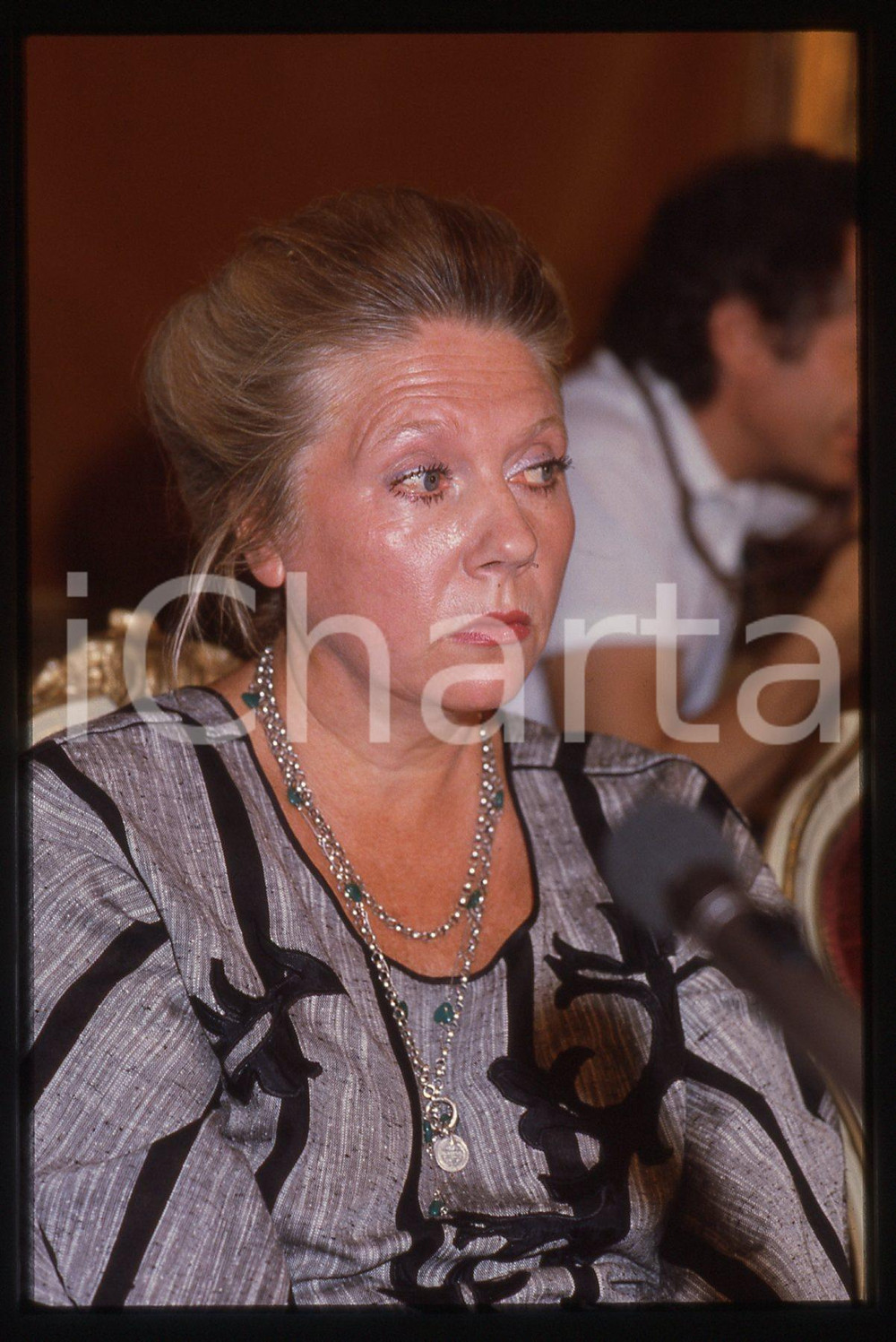 Fotografia d epoca originale 35mm vintage slide 1984 Milano Larisa EGORKINA moglie regista Andrej Tarkovskij 1