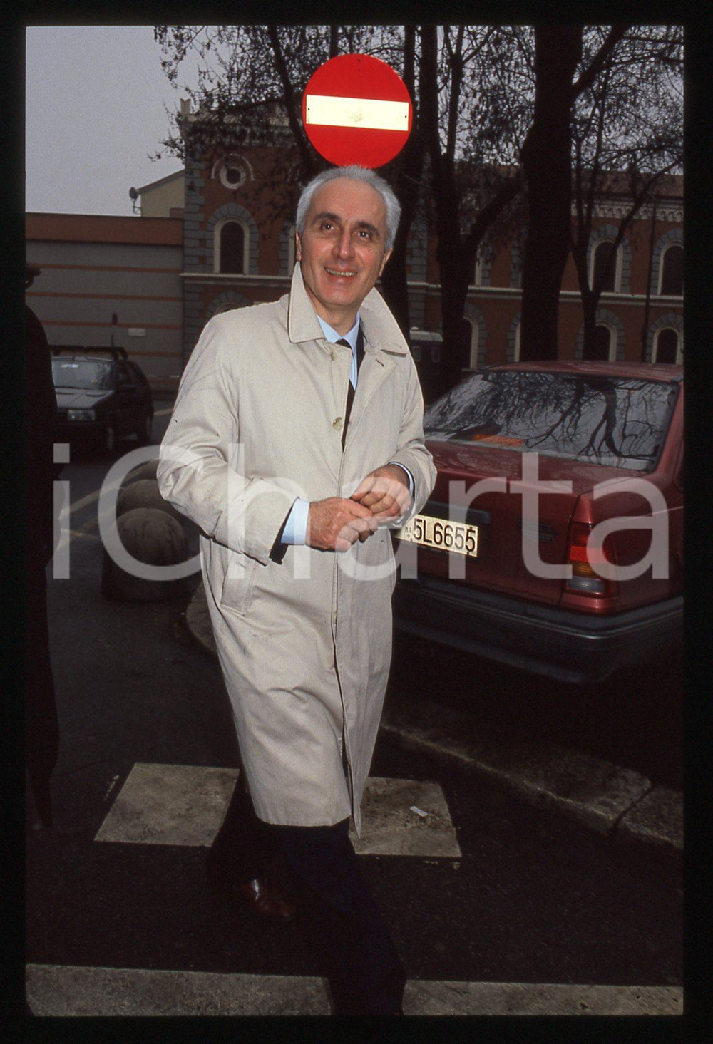 35mm vintage slide*1990ca MILANO Ritratto Bruno TASSAN DIN gruppo Rizzoli (4)