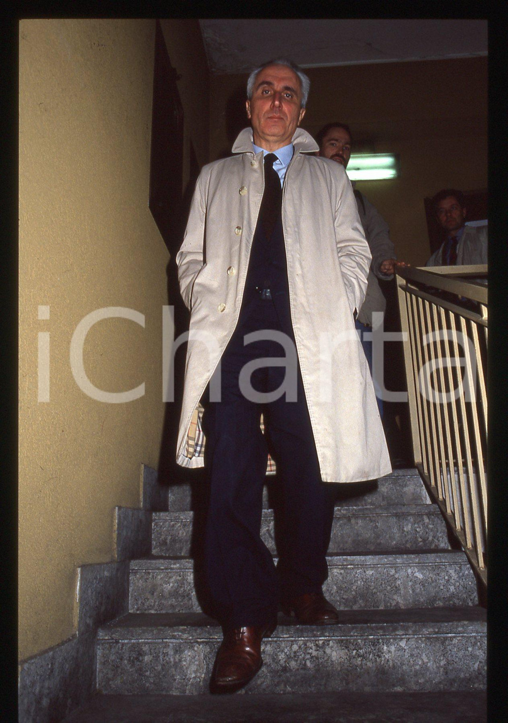 35mm vintage slide*1990ca MILANO Ritratto Bruno TASSAN DIN gruppo Rizzoli (7)