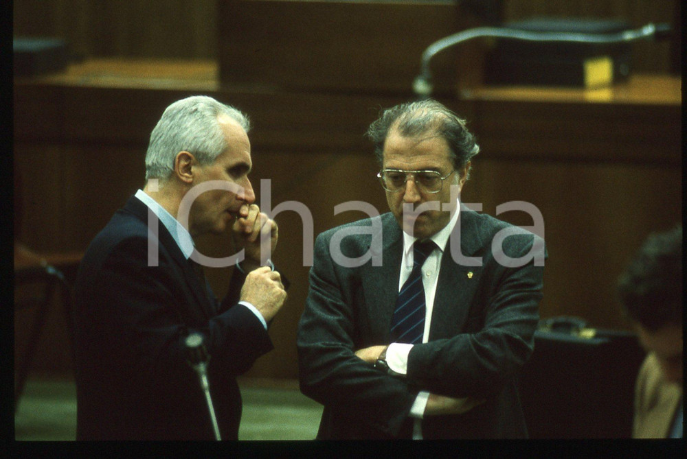 35mm vintage slide*1990ca MILANO Bruno TASSAN DIN e Gaetano PECORELLA (2)