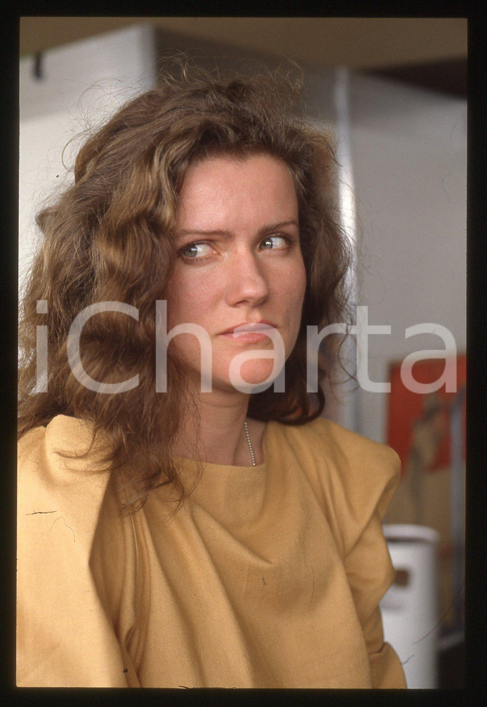 35mm vintage slide* 1986 Cannes ritratto dell'attrice Barbara SUKOWA