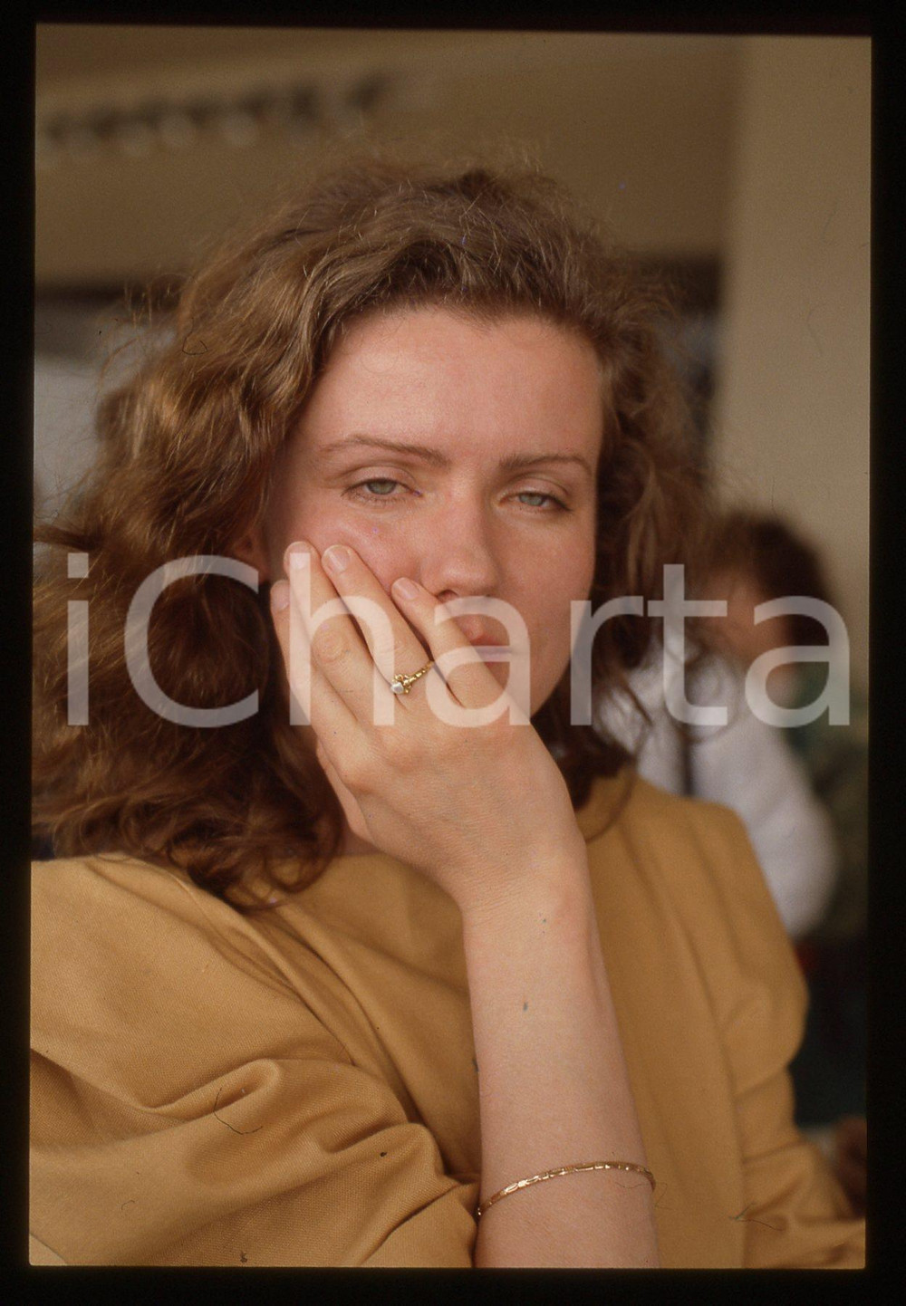 35mm vintage slide* 1986 Cannes ritratto dell'attrice Barbara SUKOWA (25)