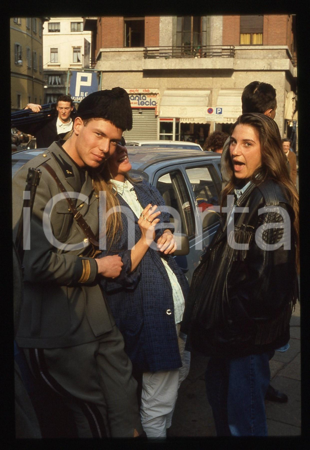 35mm vintage slide* 1988 MILANO Film Miss Arizona regia Pal SANDOR sul set