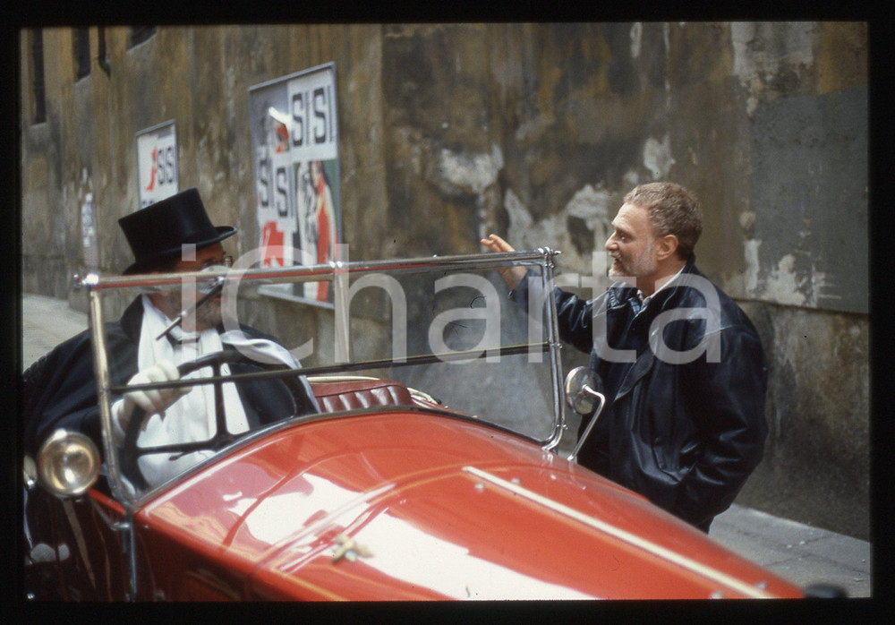 35mm vintage slide* 1988 Film Miss Arizona il regista Pal SANDOR sul set