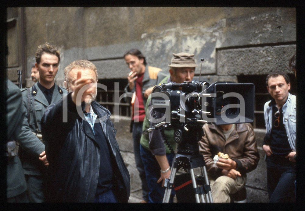 35mm vintage slide* 1988 MILANO Miss Arizona regista Pal SANDOR foto di set