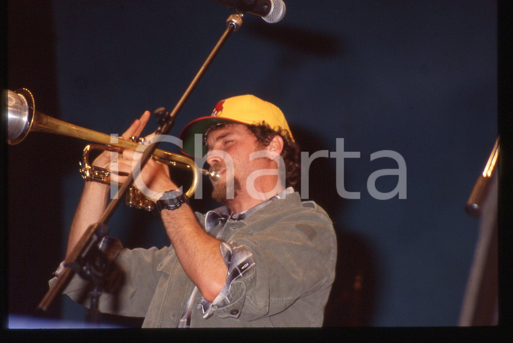 35mm vintage slide*  1990ca Lorenzo JOVANOTTI alla tromba