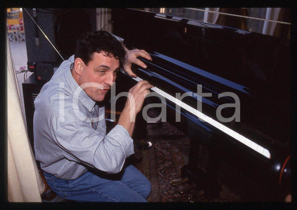 35mm vintage slide*1990ca Francesco SALVI gag al pianoforte