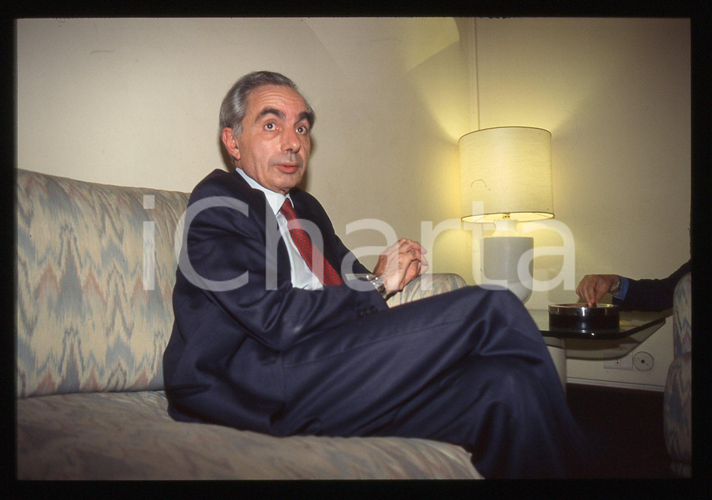 35mm vintage slide* 1996 ROMA Giuliano AMATO presidente ANTITRUST ritratto (2)