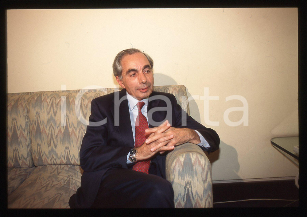 35mm vintage slide* 1996 ROMA Giuliano AMATO presidente ANTITRUST ritratto (5)