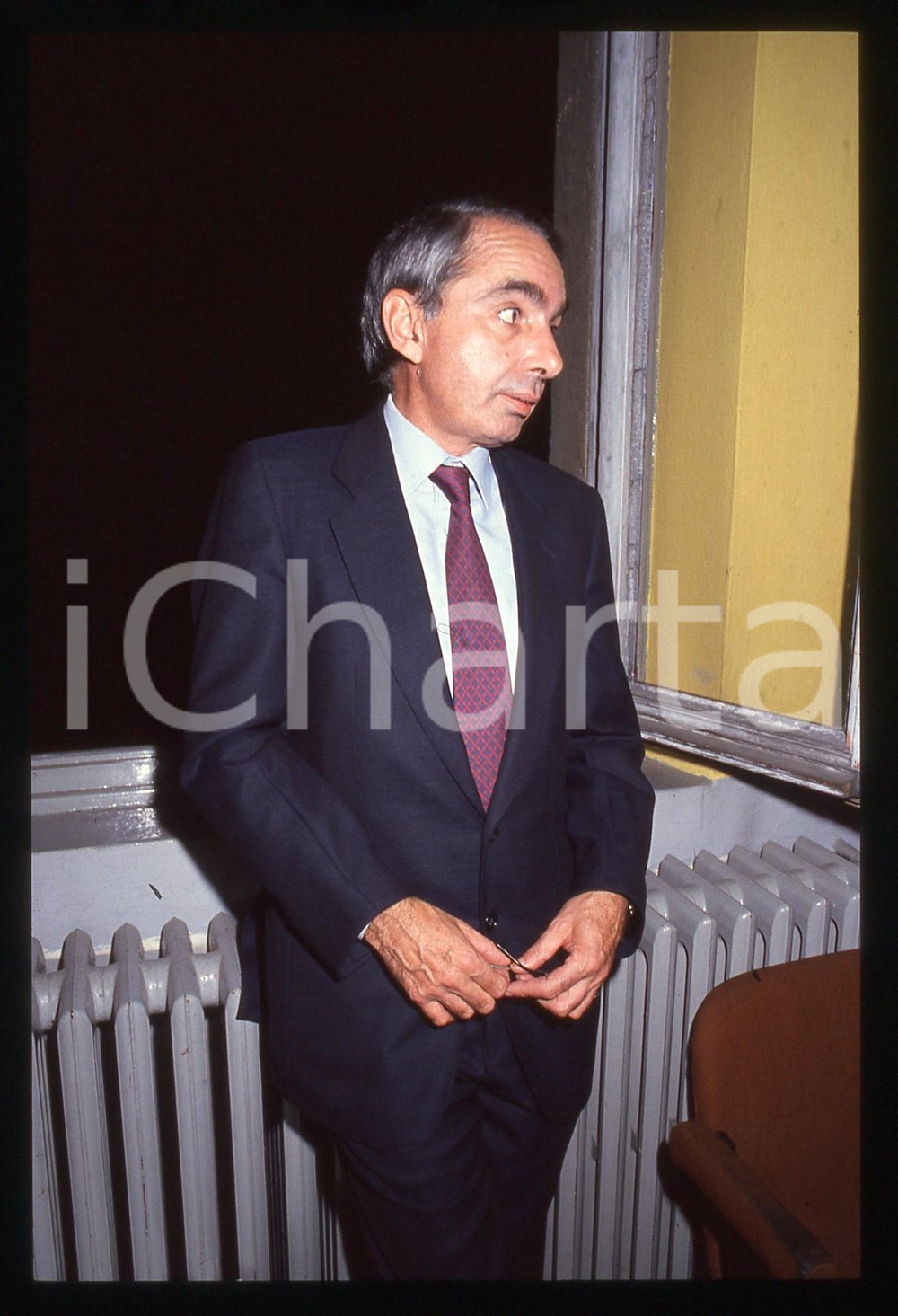 35mm vintage slide* 1990ca POLITICA - Ritratto Giuliano AMATO PSI