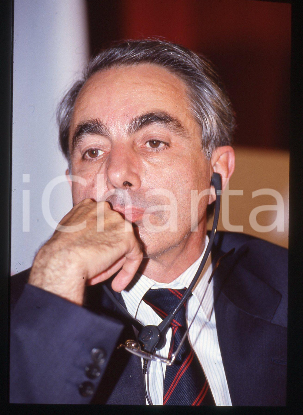 35mm vintage slide* 1990ca POLITICA - Giuliano AMATO PSI ritratto