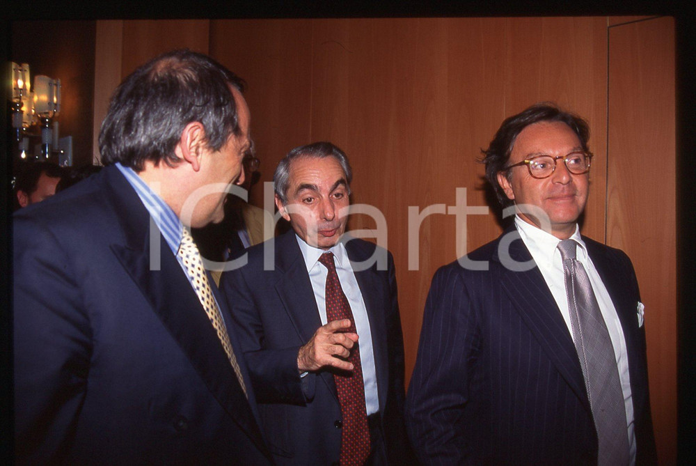 35mm vintage slide* 1990ca PSI Giuliano AMATO - Luigi ABETE - Diego DELLA VALLE