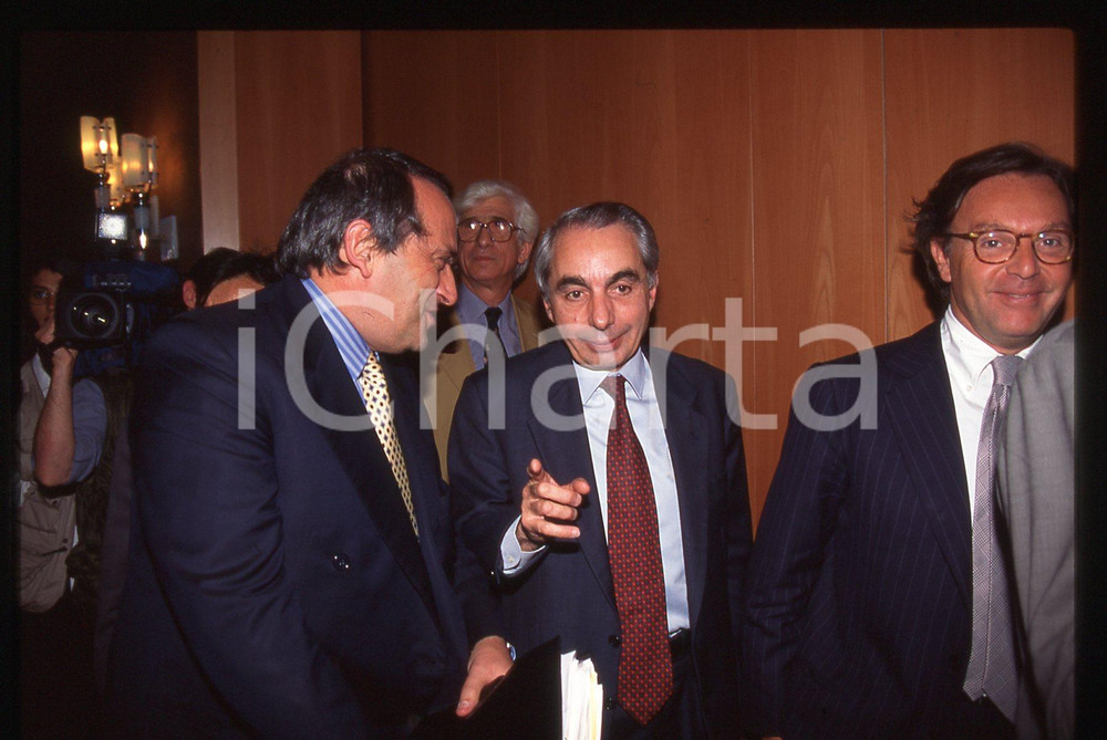 35mm vintage slide* 1990ca PSI Giuliano AMATO - Diego DELLA VALLE - Luigi ABETE