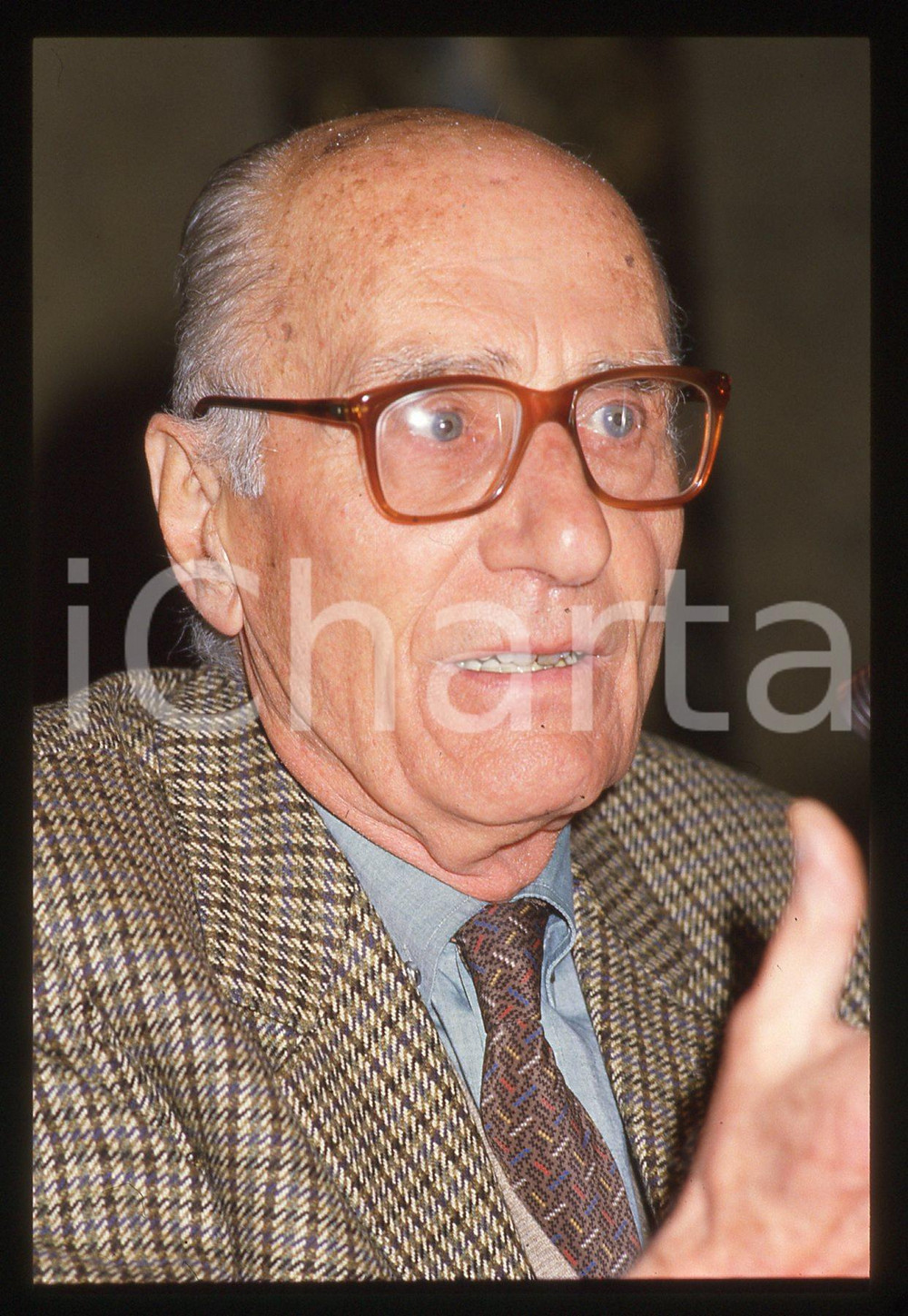 35mm vintage slide* 1990ca Ritratto di Indro MONTANELLI (6)