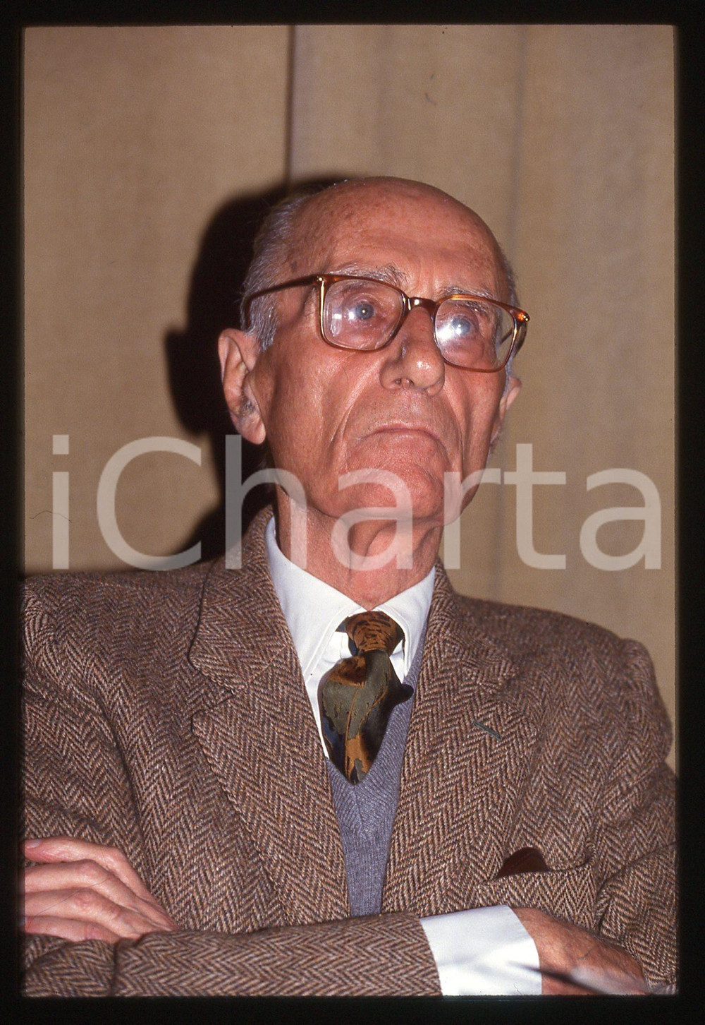 35mm vintage slide* 1990ca Ritratto di Indro MONTANELLI (9)