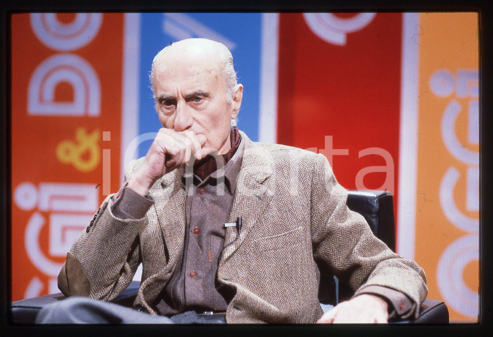 35mm vintage slide* 1990ca Ritratto di Indro MONTANELLI (19)