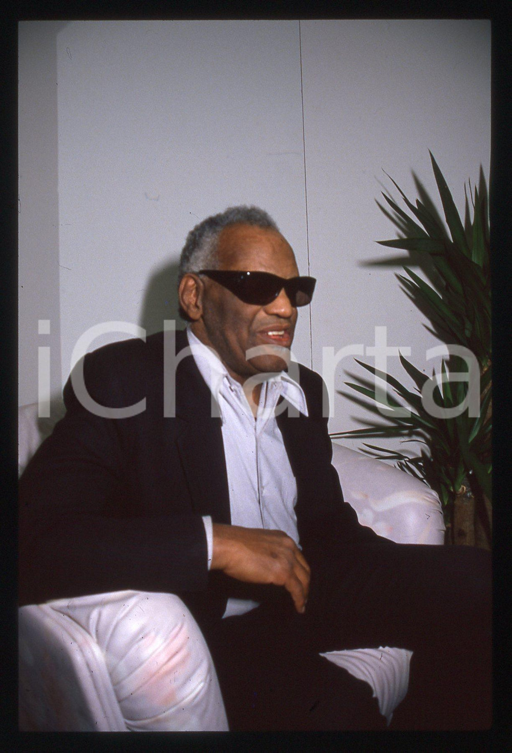 35mm vintage slide* 1990 Festival di SANREMO Ritratto di Ray CHARLES 