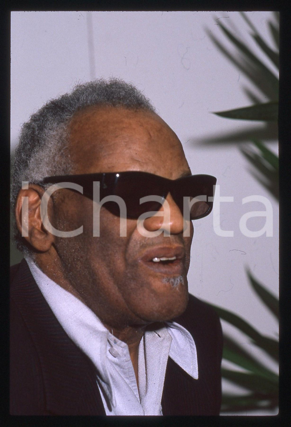 35mm vintage slide* 1990 Festival di SANREMO Ritratto di Ray CHARLES (2)