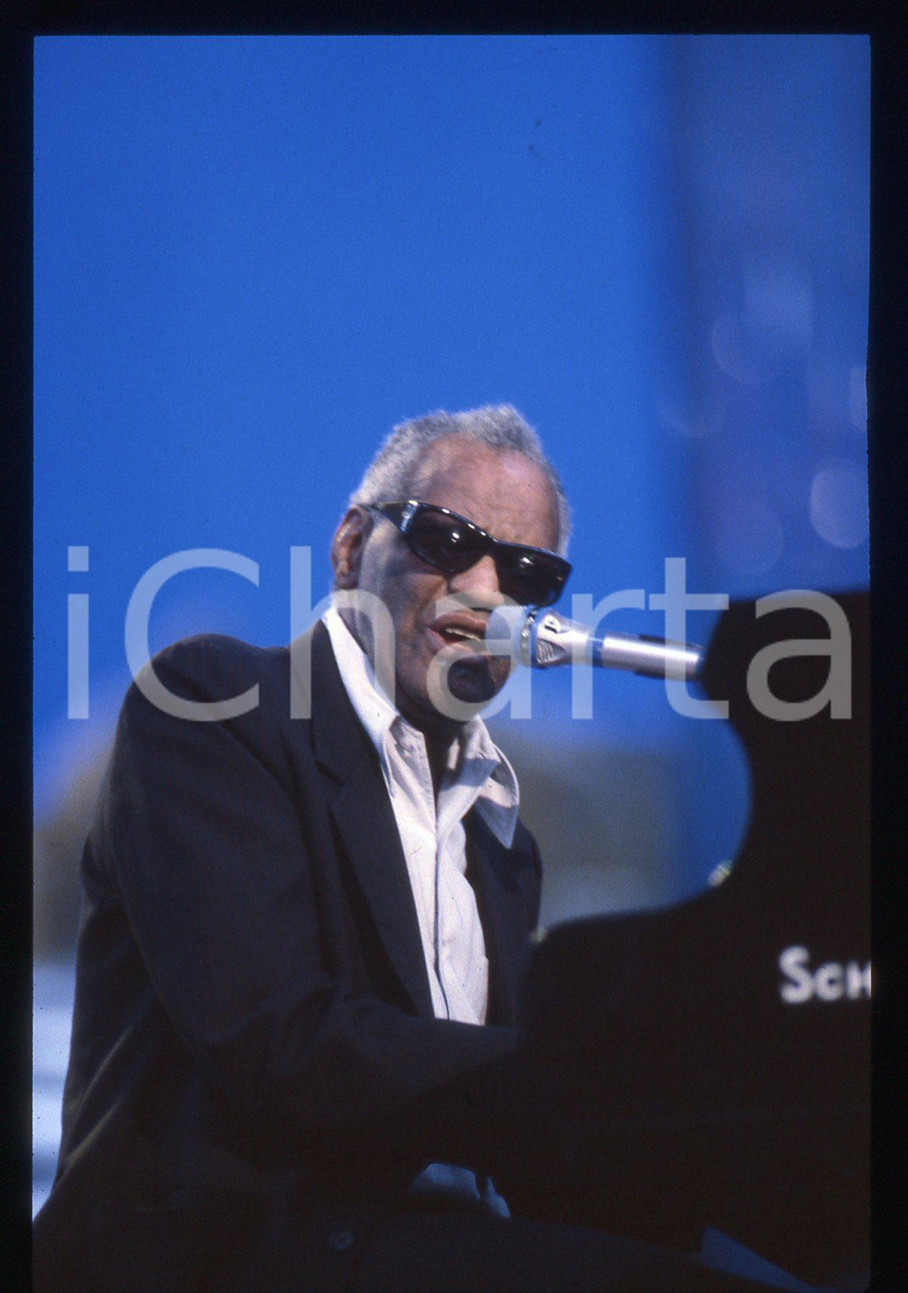 35mm vintage slide* 1990ca  Ray CHARLES al pianoforte (3)