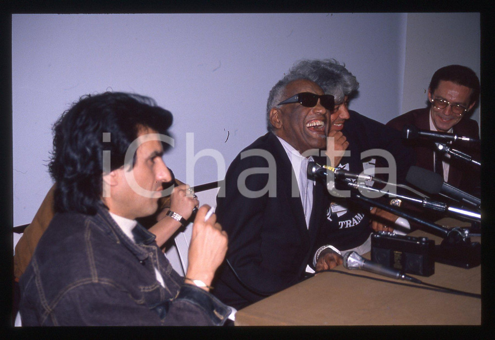 35mm vintage slide* 1990 Festival di SANREMO Ray CHARLES e Toto CUTUGNO (5)