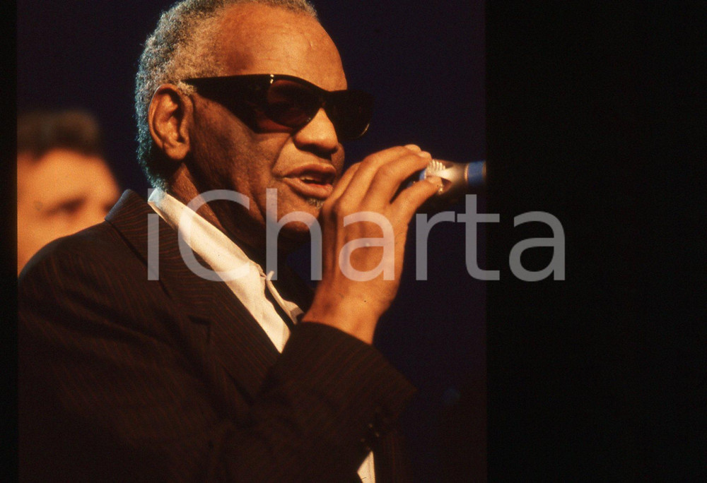 35mm vintage slide* 1990ca Ritratto di Ray Charles (2)