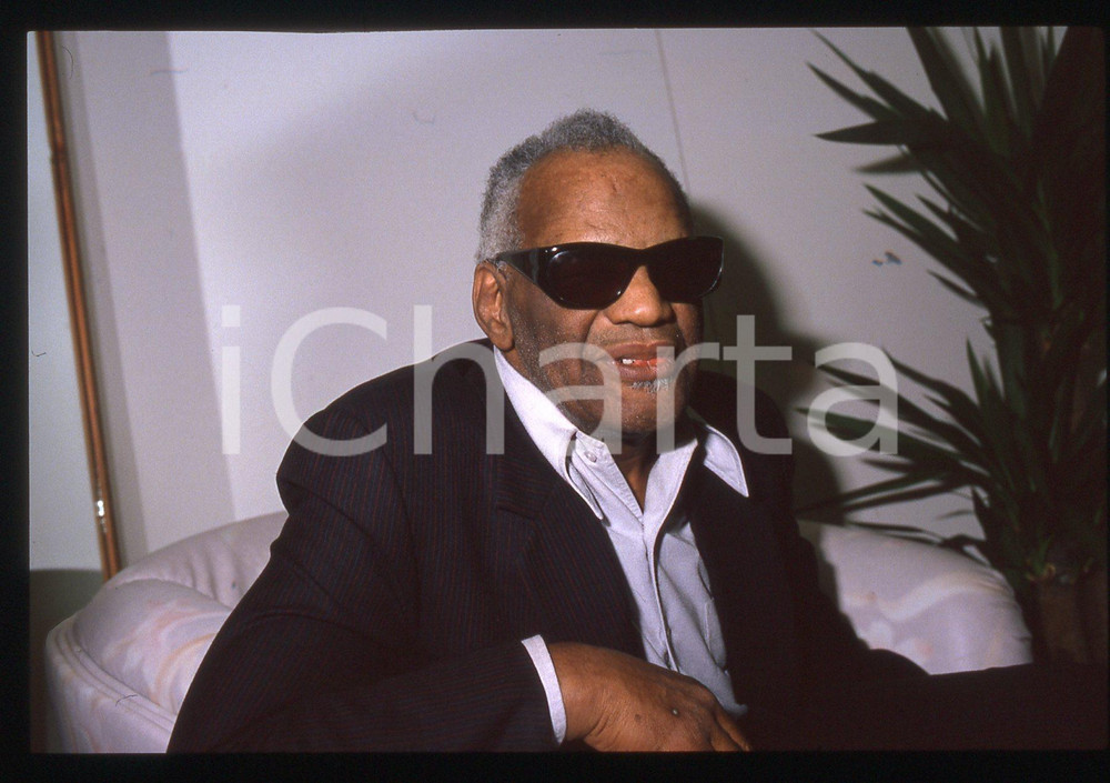 35mm vintage slide* 1990 Festival di SANREMO Ritratto di Ray CHARLES (11)
