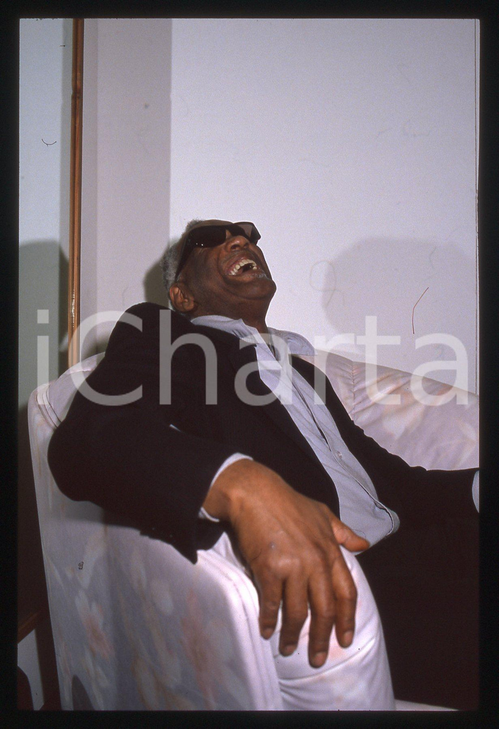 35mm vintage slide* 1990 Festival di SANREMO Ritratto di Ray CHARLES (12)