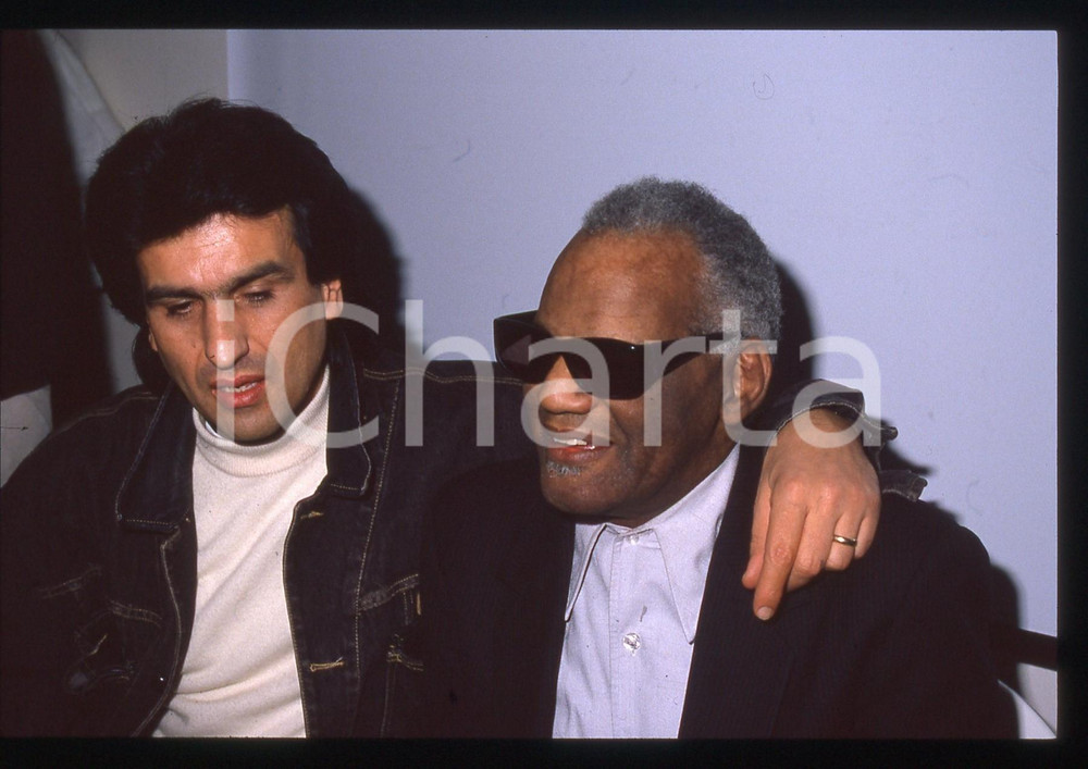 35mm vintage slide* 1990 Festival di SANREMO Ray CHARLES e Toto CUTUGNO (6)
