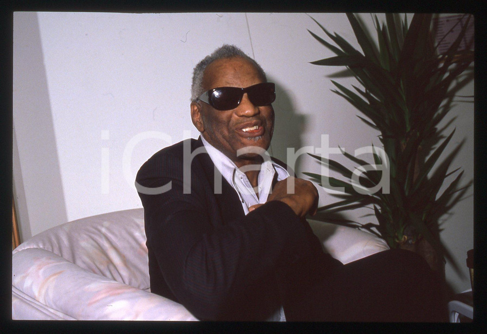 35mm vintage slide* 1990 Festival di SANREMO Ritratto di Ray CHARLES (18)