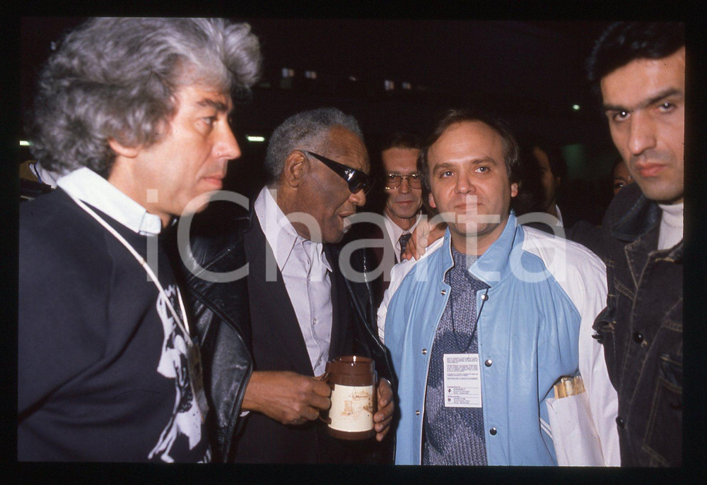35mm vintage slide* 1990 Festival di SANREMO Ray CHARLES e Toto CUTUGNO (8)