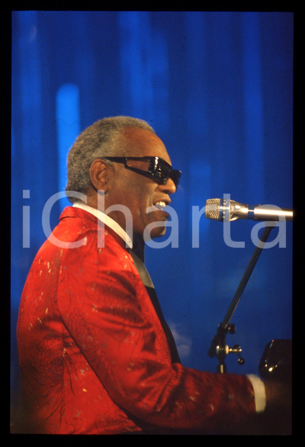 35mm vintage slide* 1990 Festival di SANREMO Ray CHARLES al pianoforte (4)