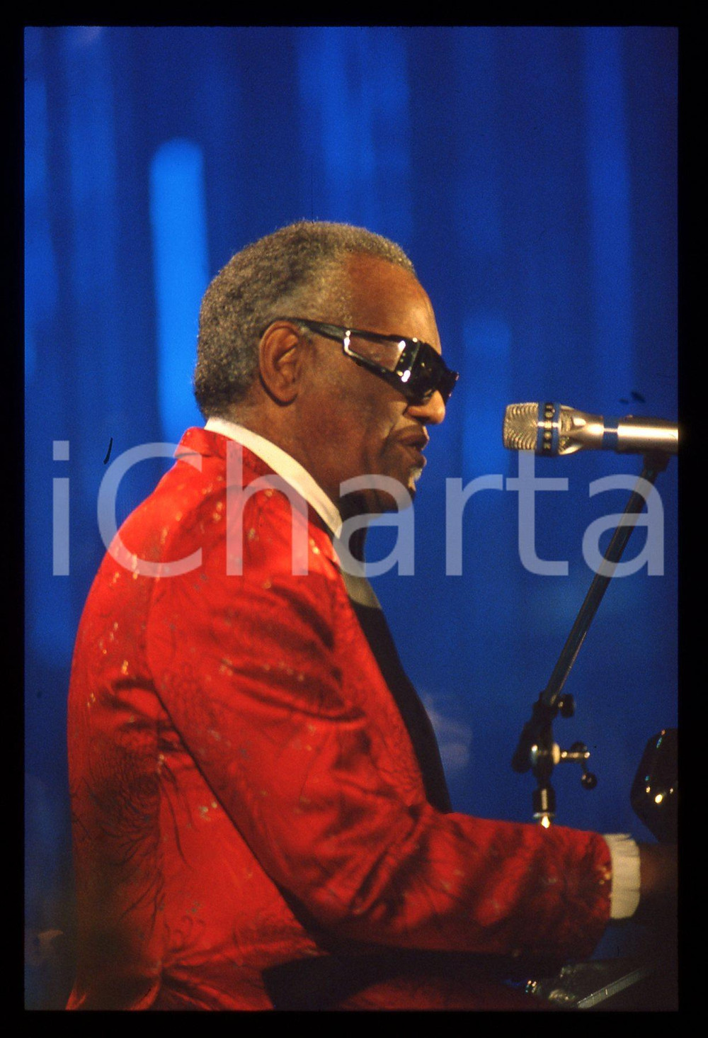35mm vintage slide* 1990 Festival di SANREMO Ray CHARLES al pianoforte (6)