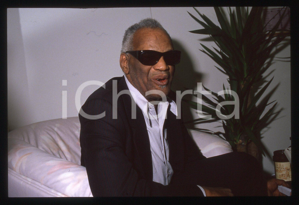 35mm vintage slide* 1990 Festival di SANREMO Ritratto di Ray CHARLES (23)