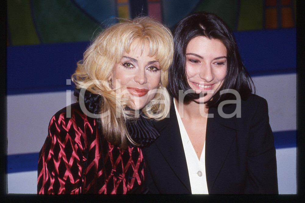 35mm vintage slide* 1994 Festival SANREMO Donatella RETTORE e Laura PAUSINI
