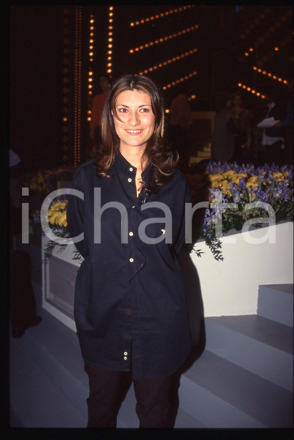 35mm vintage slide* 1996 SANREMO Laura PAUSINI ospite a Sanremo Giovani