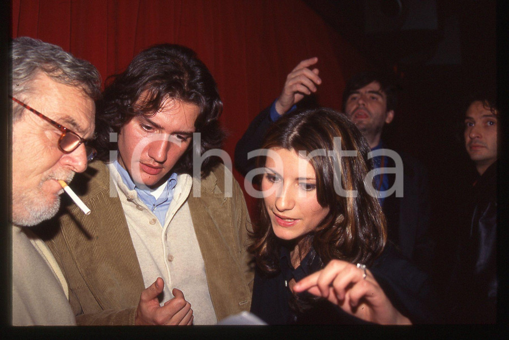 35mm vintage slide* 1996 Laura PAUSINI con Alfredo CERRUTI JR. (6)