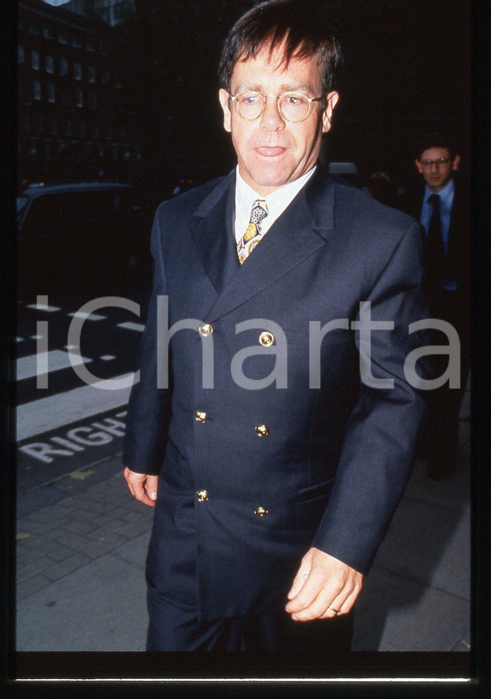 35mm vintage slide* 1990ca Ritratto di ELTON JOHN