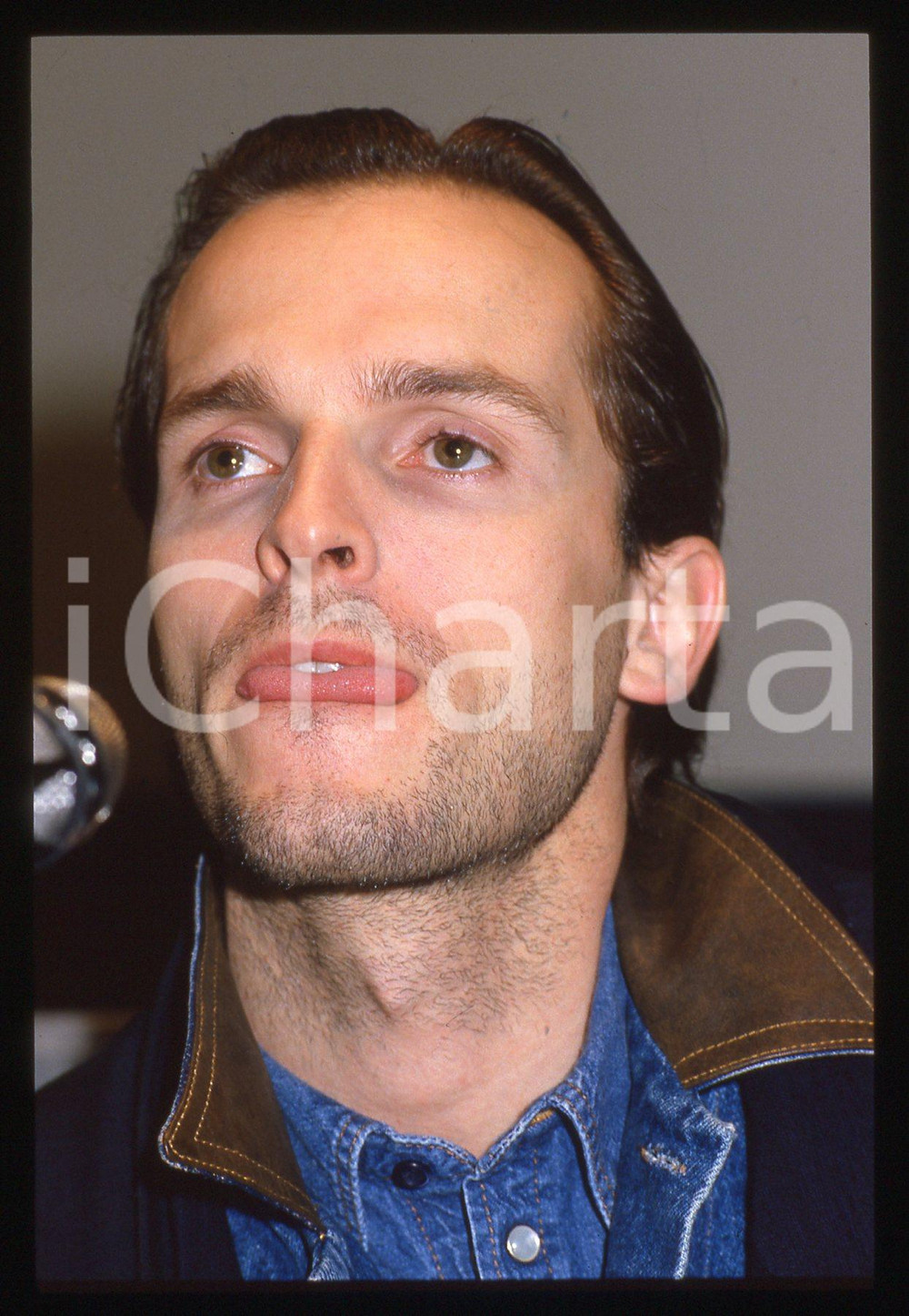 35mm vintage slide* 1990ca Ritratto curioso di Miguel BOSE'