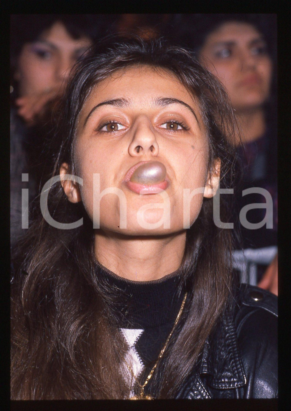 35mm vintage slide* 1990ca Ritratto curioso di Rosita CELENTANO