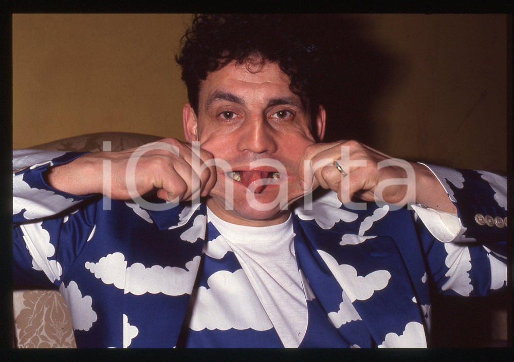 35mm vintage slide* 1990ca Ritratto curioso di Francesco SALVI