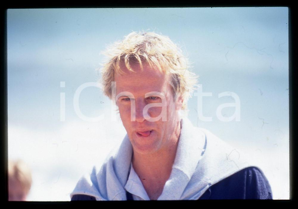 Fotografia d epoca originale 35mm vintage slide 1990ca Ritratto di Christopher LAMBERT 1