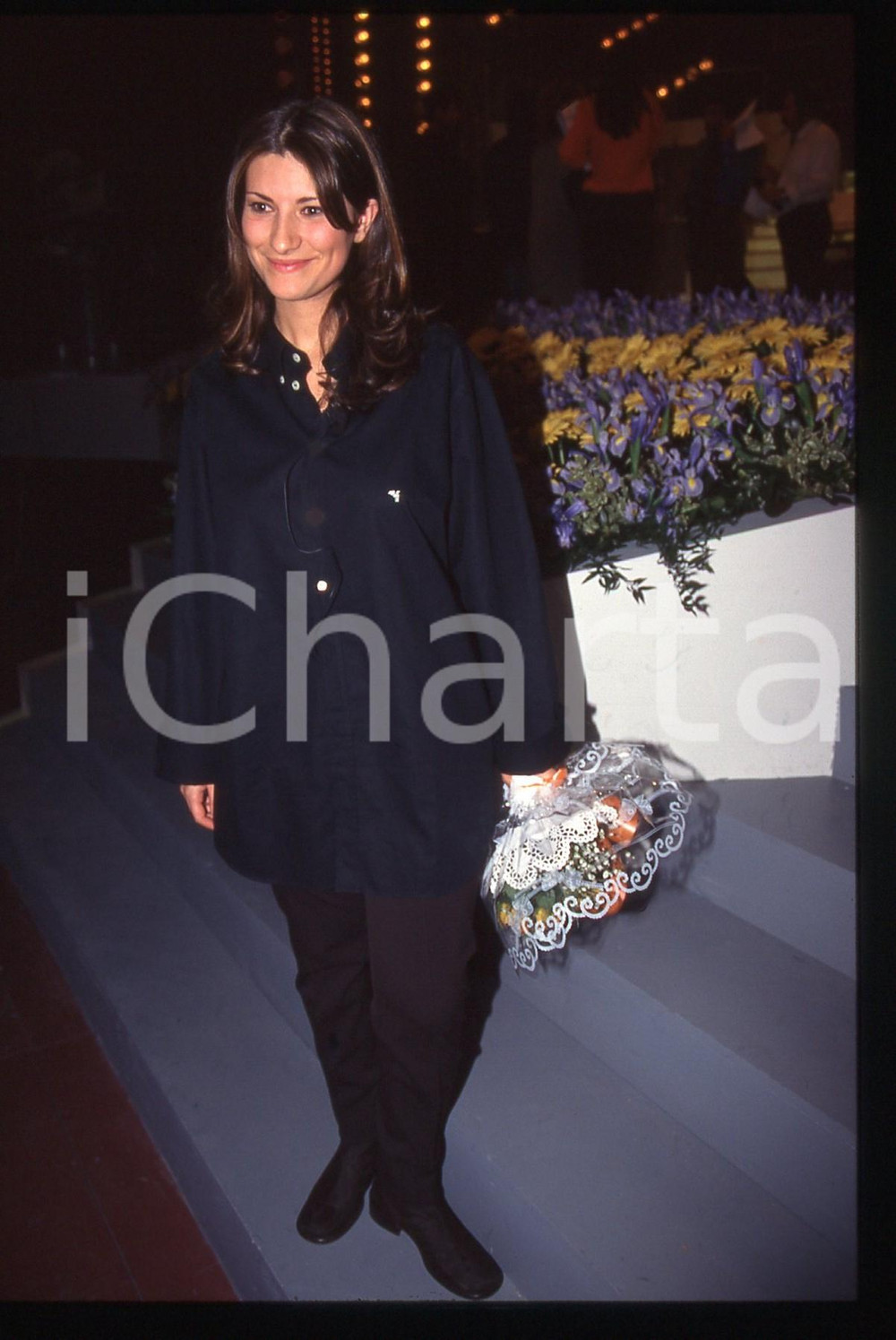 35mm vintage slide* 1996 SANREMO GIOVANI Ritratto di Laura PAUSINI